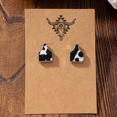 Cattle Tag Earrings