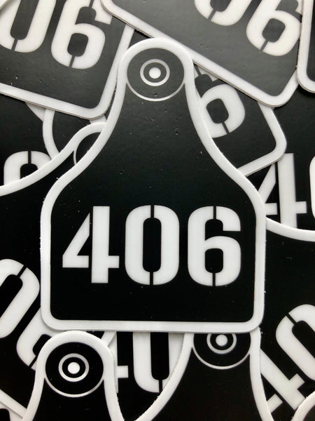 406 Cattle Tag Sticker