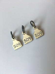 509 Cattle Tag Charm