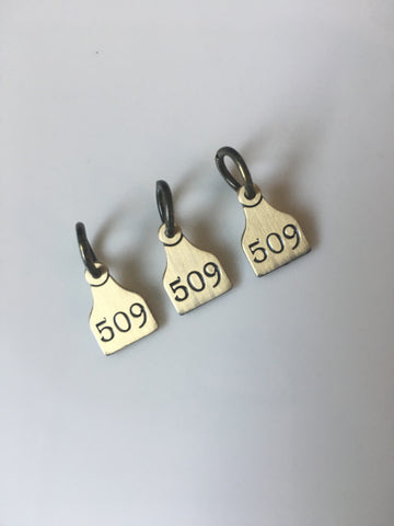 509 Cattle Tag Charm